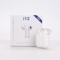 2020 Wireless Earphones Headphone In-ear Pop up window i12 TWS Earbuds with Charging Box